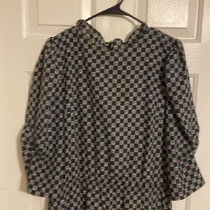 Patterned 3/4 dress womens vintage